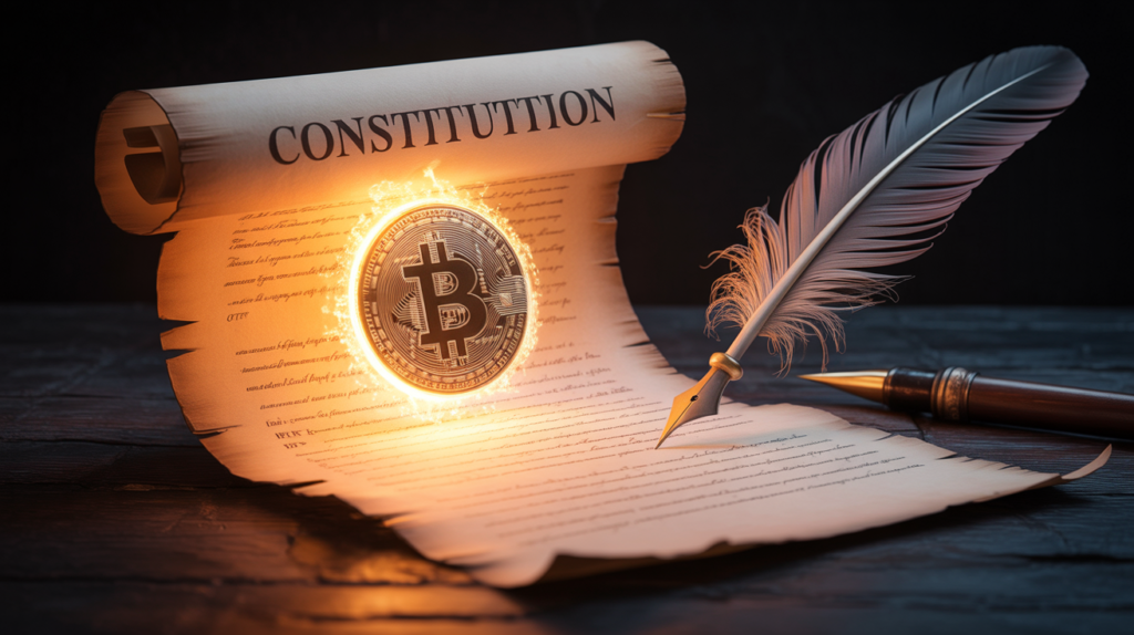 Bitcoin dinheiro constitucional reforça os princípios balizadores dos Founding Fathers
