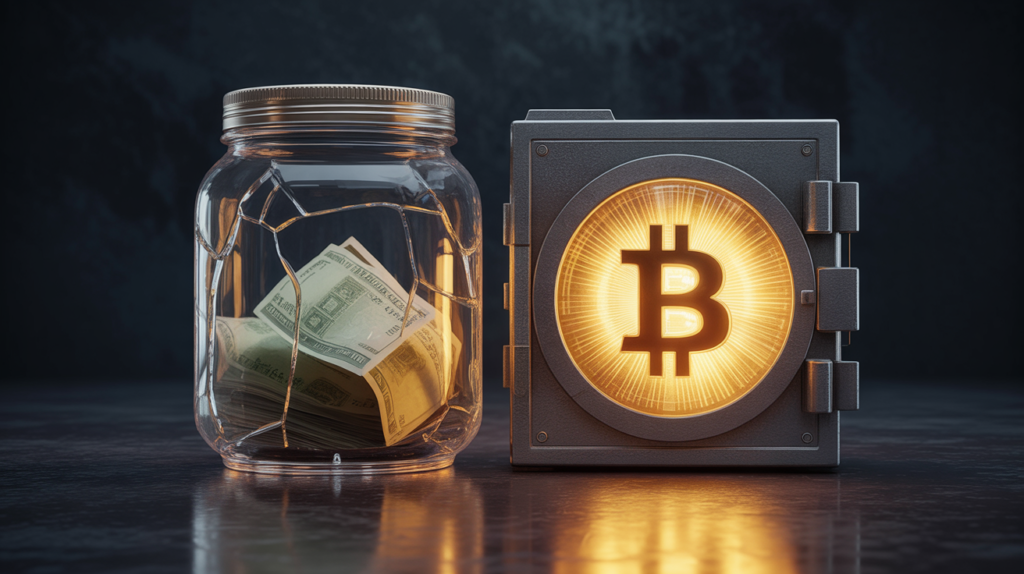 Como ter segurança financeira real usando Bitcoin